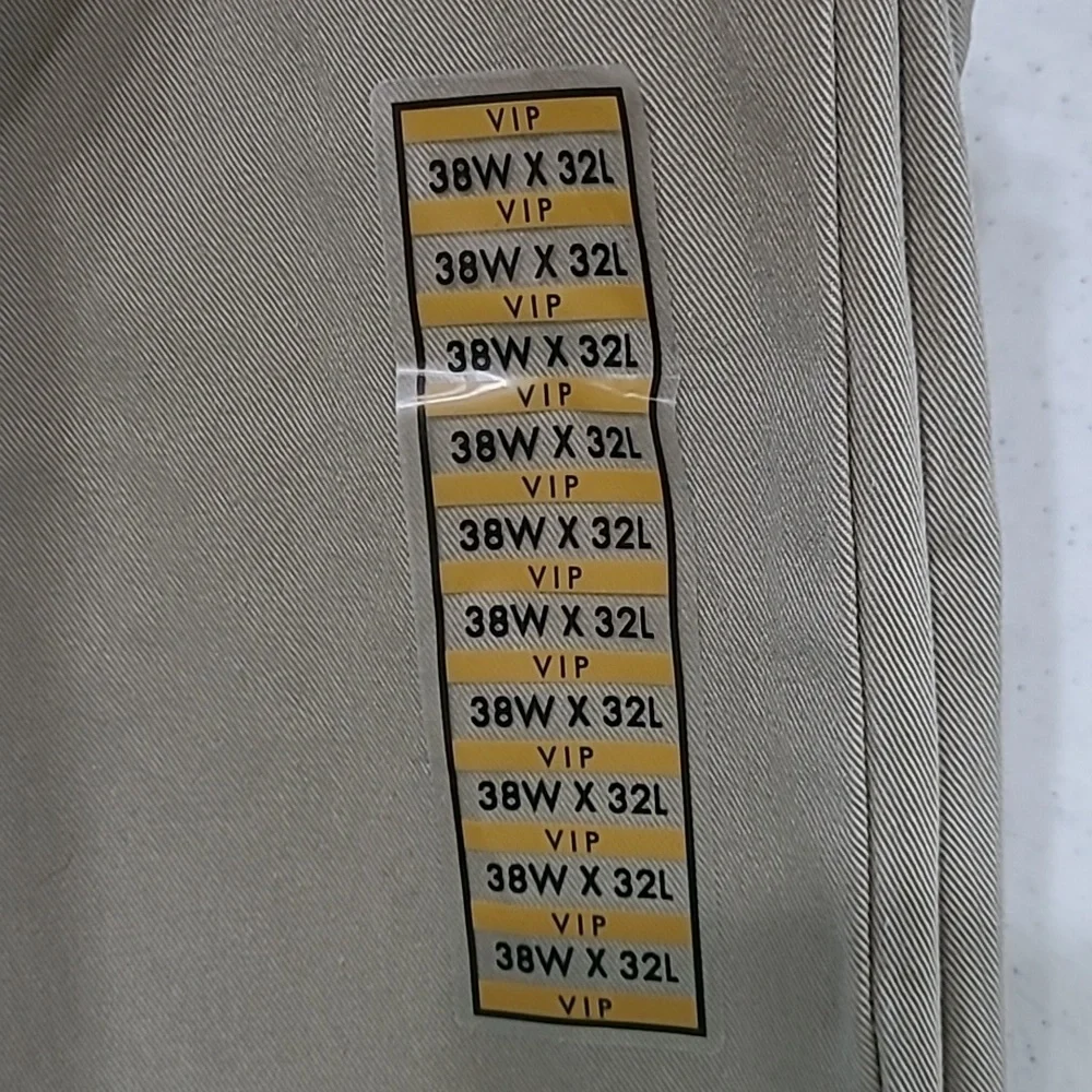 NWT Jos A Banks men's flat front khaki pants size 38x32